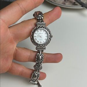 Spirit Silver Tone Quartz Analog Women's Watch Sz. 7 1/4" New Battery